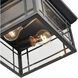 Armington 1 Light 11 inch Powder Coated Black Outdoor Flushmount